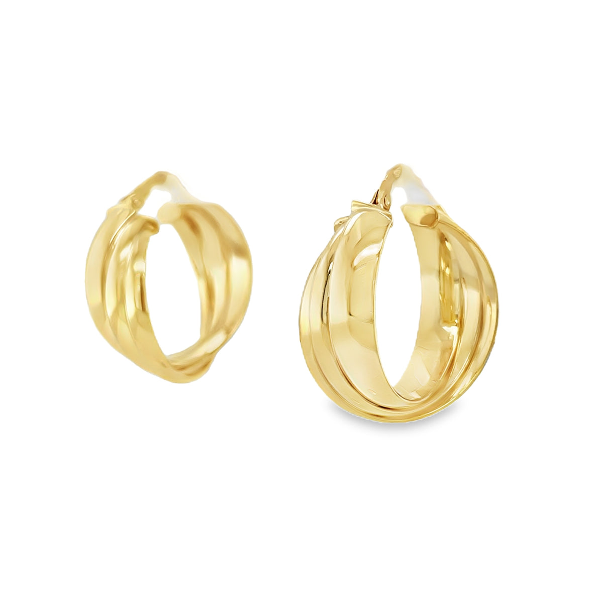 Jai's 14K Yellow Gold Layered Hoops