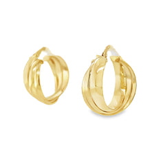 Jai's 14K Yellow Gold Layered Hoops