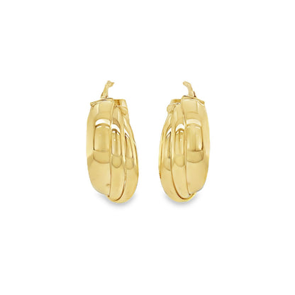 Jai's 14K Yellow Gold Layered Hoops
