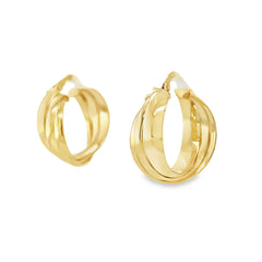 Jai's 14K Yellow Gold Layered Hoops