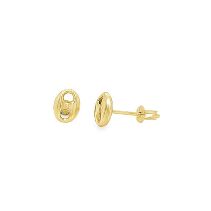 Jai's 14K Yellow Gold Petite Mariner Link Studs