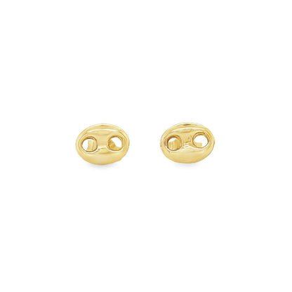 Jai's 14K Yellow Gold Petite Mariner Link Studs