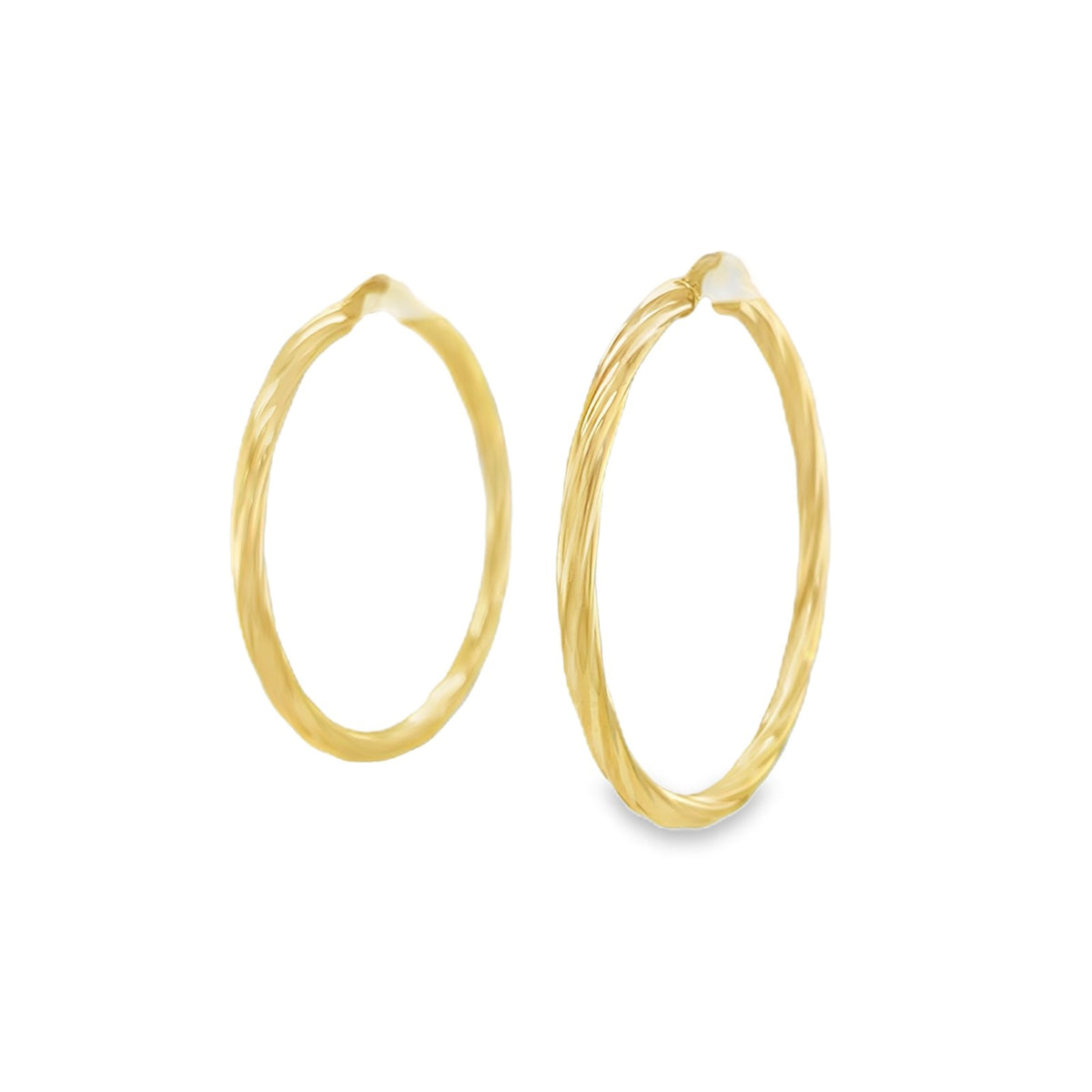 Jai's 14K Yellow Gold Large Twisted Hoops