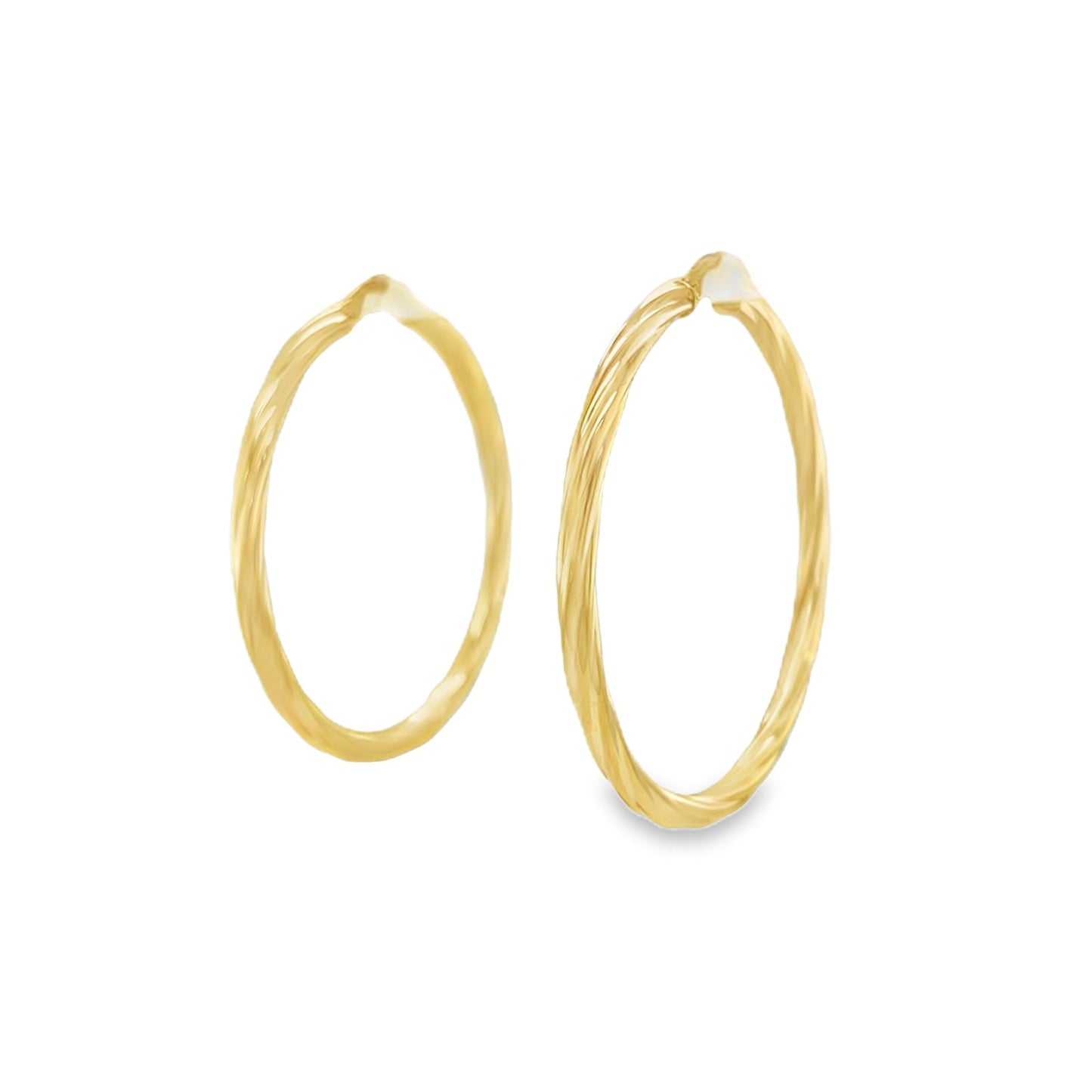 Jai's 14K Yellow Gold Large Twisted Hoops