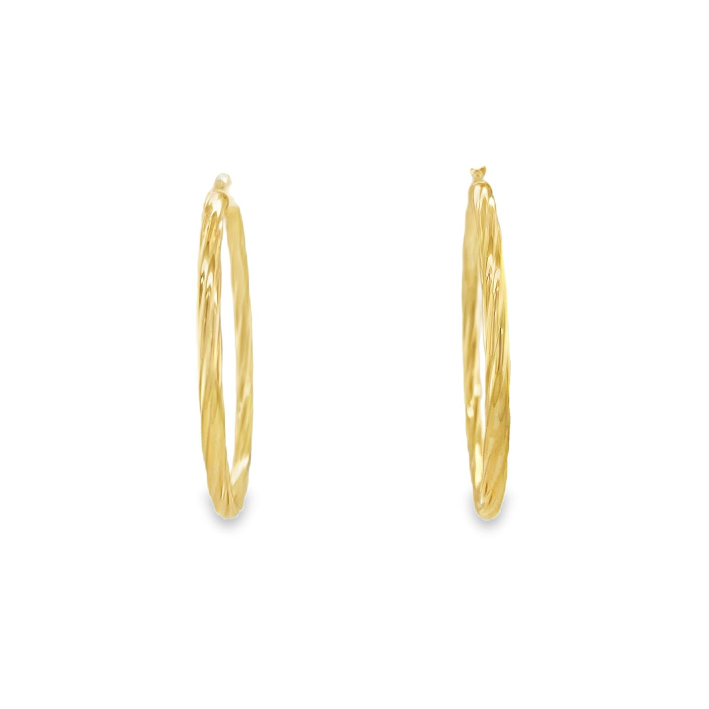 Jai's 14K Yellow Gold Large Twisted Hoops
