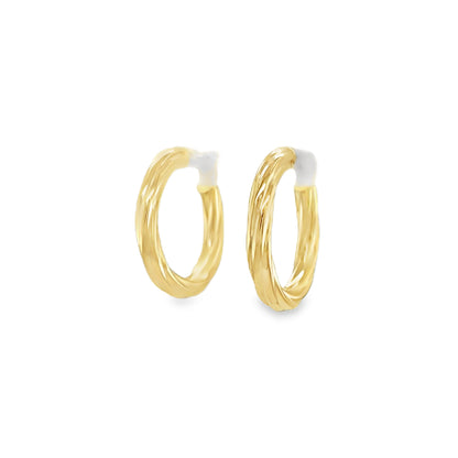 Jai's 14K Yellow Gold Small Twisted Hoops