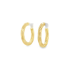 Jai's 14K Yellow Gold Small Twisted Hoops