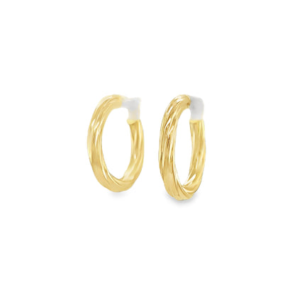 Jai's 14K Yellow Gold Small Twisted Hoops