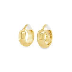 Jai's 14K Yellow Gold Thick Petite Hoops