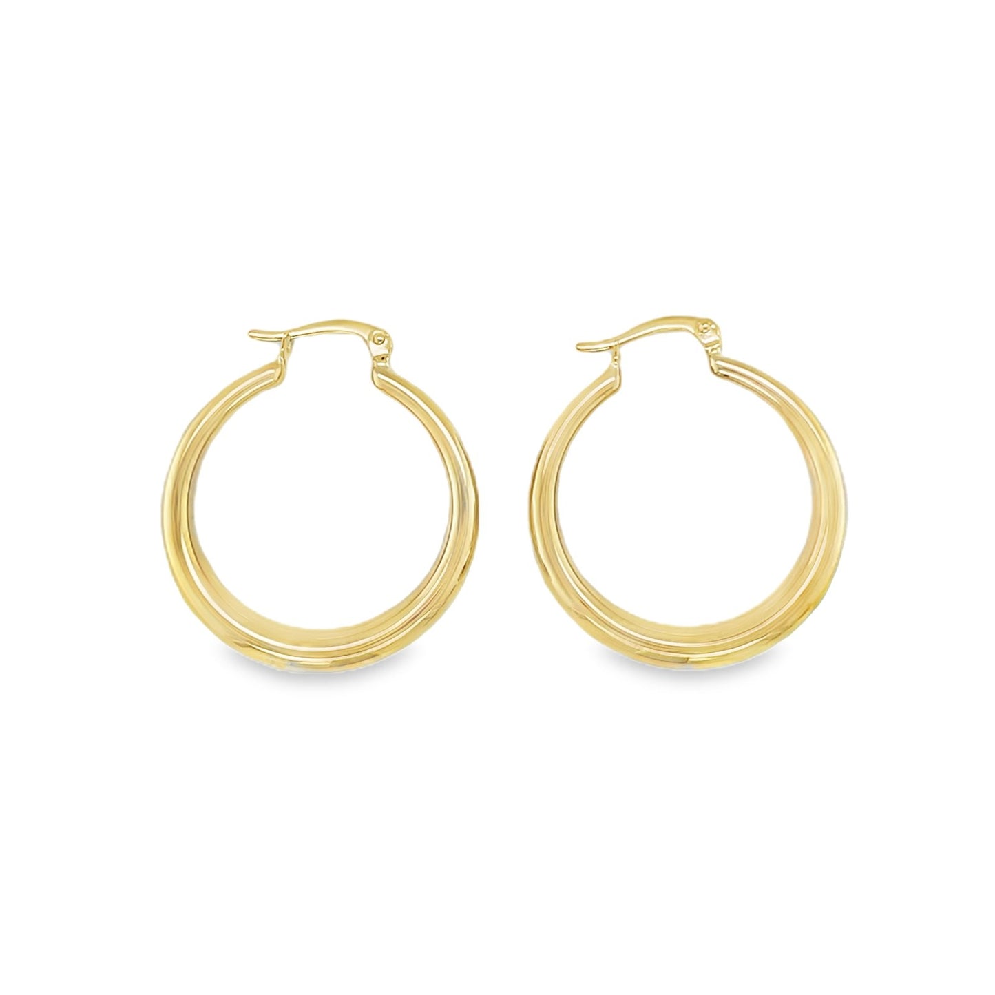 Jai's 14K Yellow Gold Graduated Hoops