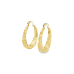 Jai's 14K Yellow Gold Graduated Hoops