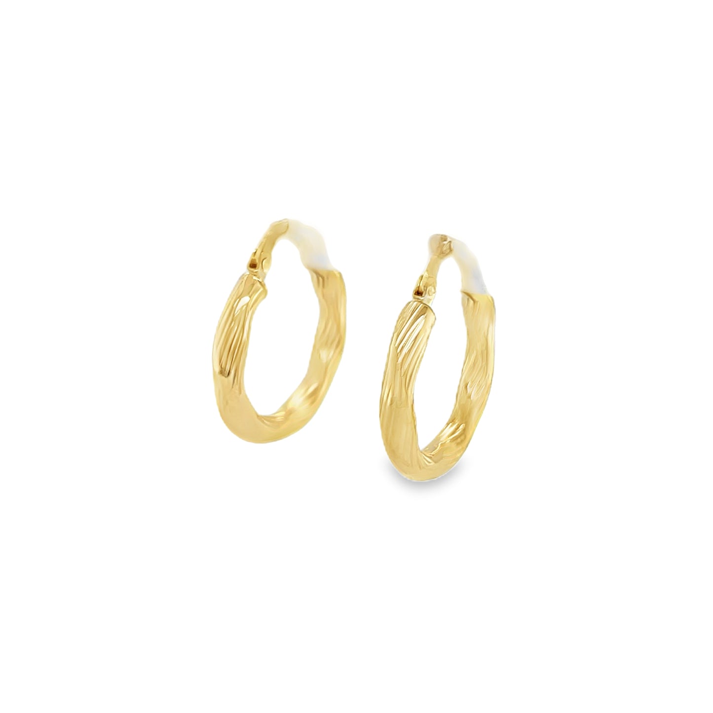 Jai's 14K Yellow Gold Petite Lined Hoops