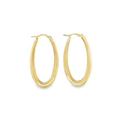 Jai's 14K Yellow Gold Oval Hoops