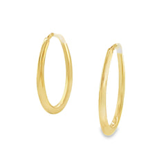 Jai's 14K Yellow Gold Oval Hoops