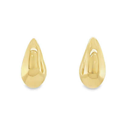 Jai's 14K Yellow Gold Large Pointed Teardrop Studs