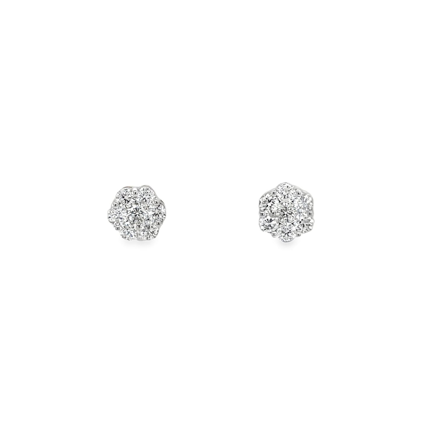 Jai's 14K White Gold Petite Diamond Studs