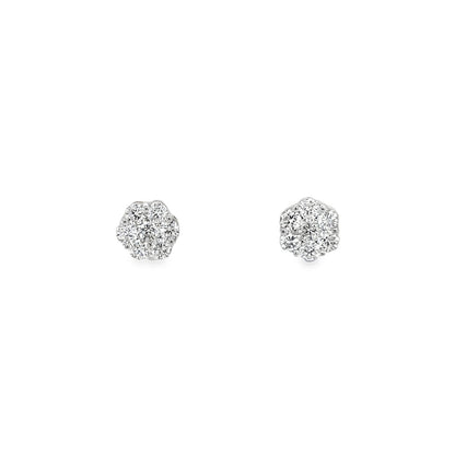 Jai's 14K White Gold Petite Diamond Studs