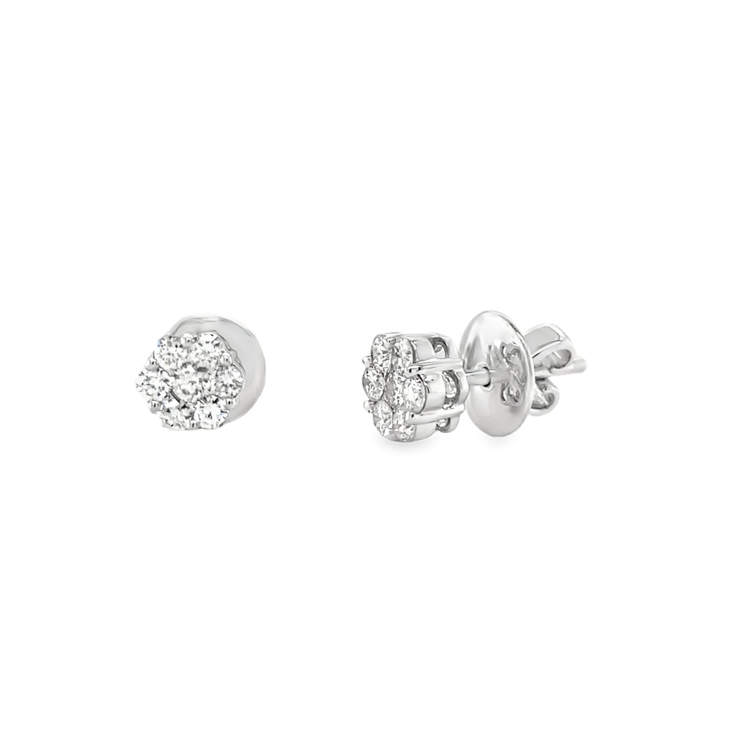 Jai's 14K White Gold Petite Diamond Studs
