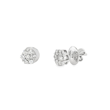 Jai's 14K White Gold Petite Diamond Studs