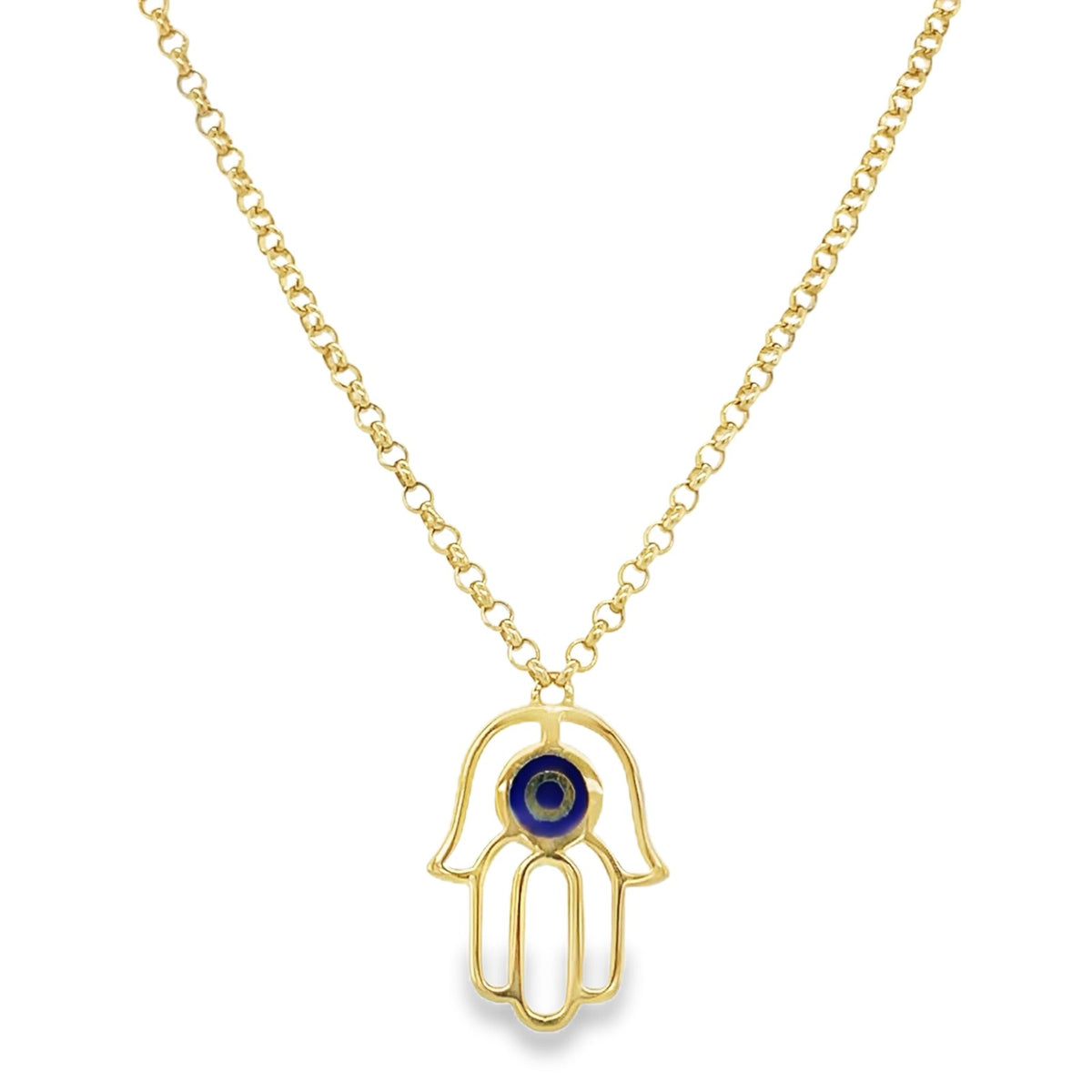 Jai's 14K Yellow Gold Evil Eye & Hamsa Hand Necklace