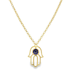 Jai's 14K Yellow Gold Evil Eye & Hamsa Hand Necklace