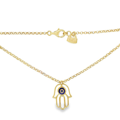 Jai's 14K Yellow Gold Evil Eye & Hamsa Hand Necklace