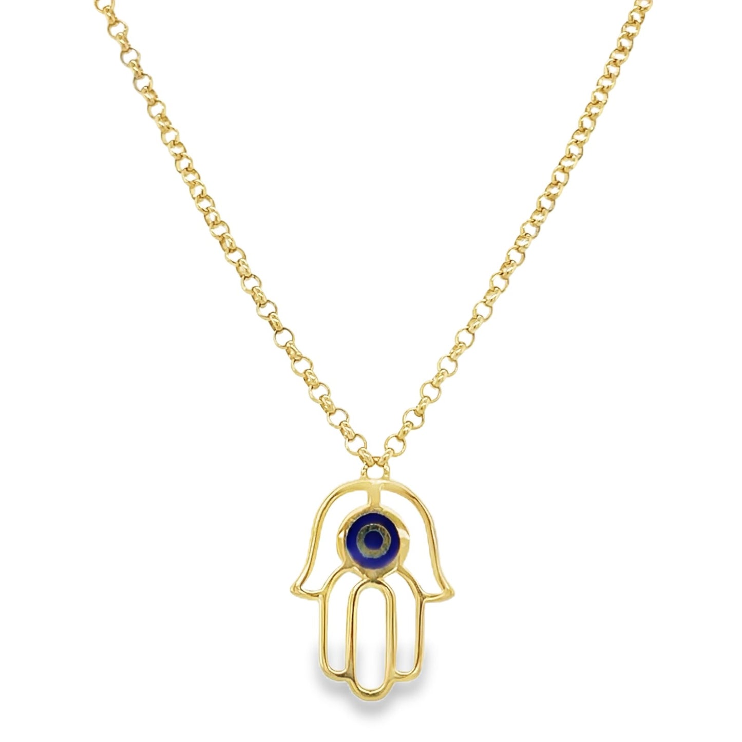 Jai's 14K Yellow Gold Evil Eye & Hamsa Hand Necklace
