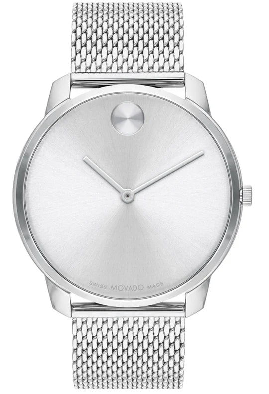 Movado's BOLD Thin with Silver-white Dial