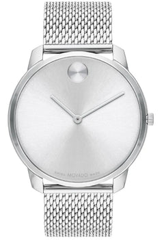Movado's BOLD Thin with Silver-white Dial
