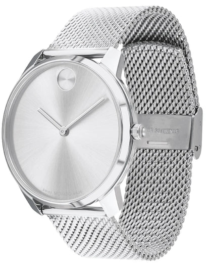 Movado's BOLD Thin with Silver-white Dial