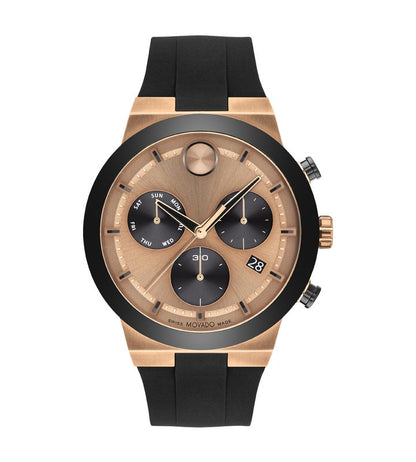 Movado's BOLD Fusion with Rose Gold-tone Chronograph Dial