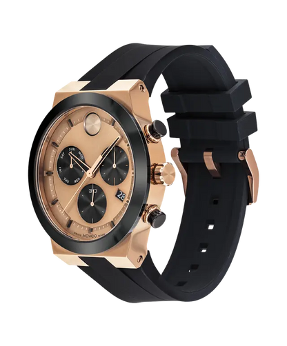 Movado's BOLD Fusion with Rose Gold-tone Chronograph Dial