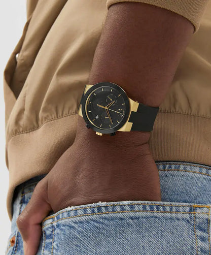 Movado's BOLD Fusion with Black Chronograph Dial