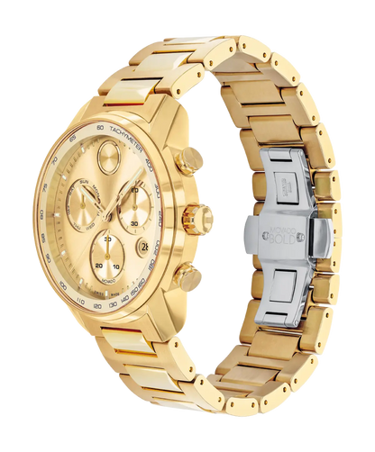Movado's BOLD Verso with Gold-tone Chronograph Dial