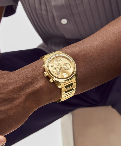 Movado's BOLD Verso with Gold-tone Chronograph Dial
