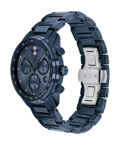 Movado's BOLD Verso with Blue Chronograph Dial