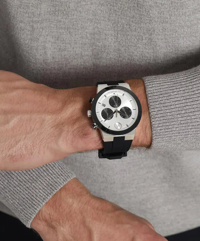 Movado's BOLD Fusion with White Chronograph Dial