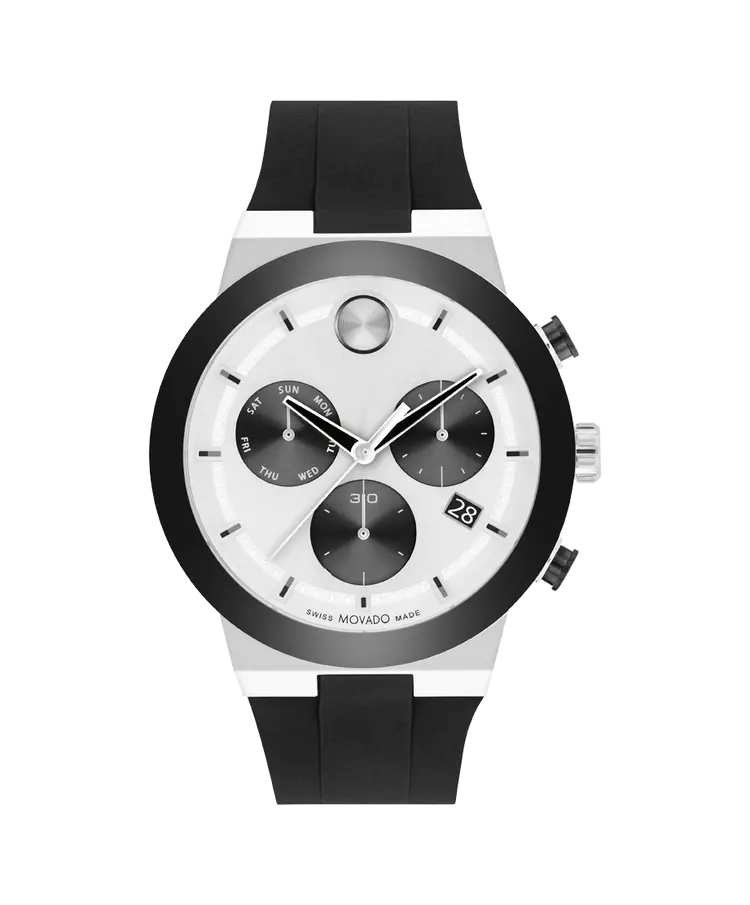 Movado's BOLD Fusion with White Chronograph Dial