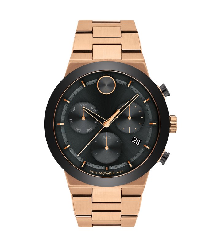 Movado's BOLD Fusion with Black Chronograph Dial