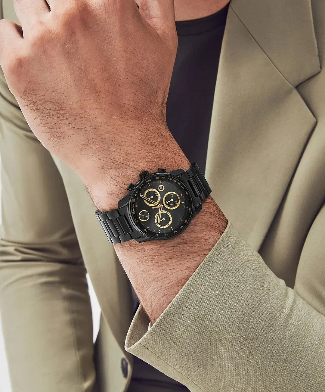 Movado's BOLD Verso with Black Chronograph Dial