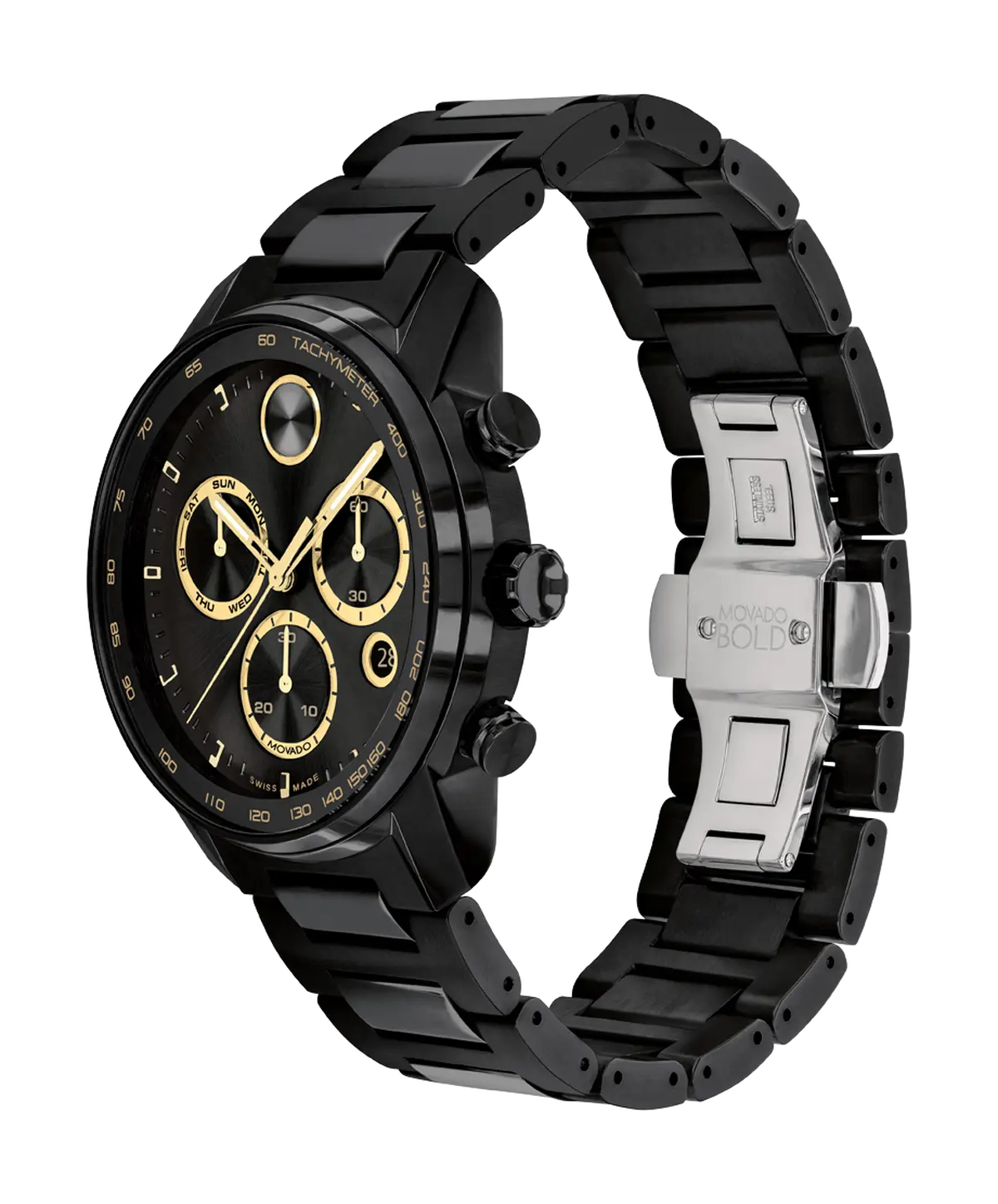 Movado's BOLD Verso with Black Chronograph Dial