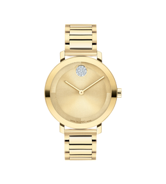 Movado's BOLD Evolution 2.0 with Gold-toned Museum Dial & Crystals