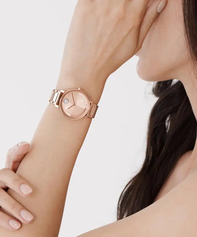 Movado's BOLD Evolution 2.0 with Carnation Museum Dial & Crystals