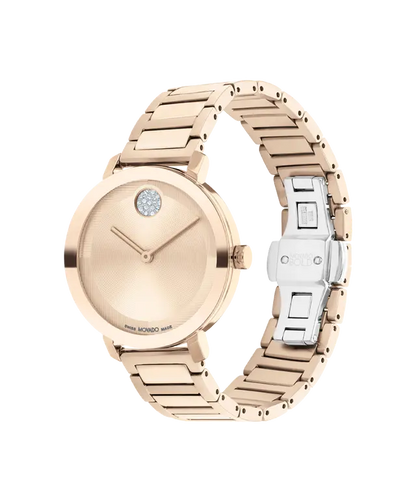 Movado's BOLD Evolution 2.0 with Carnation Museum Dial & Crystals