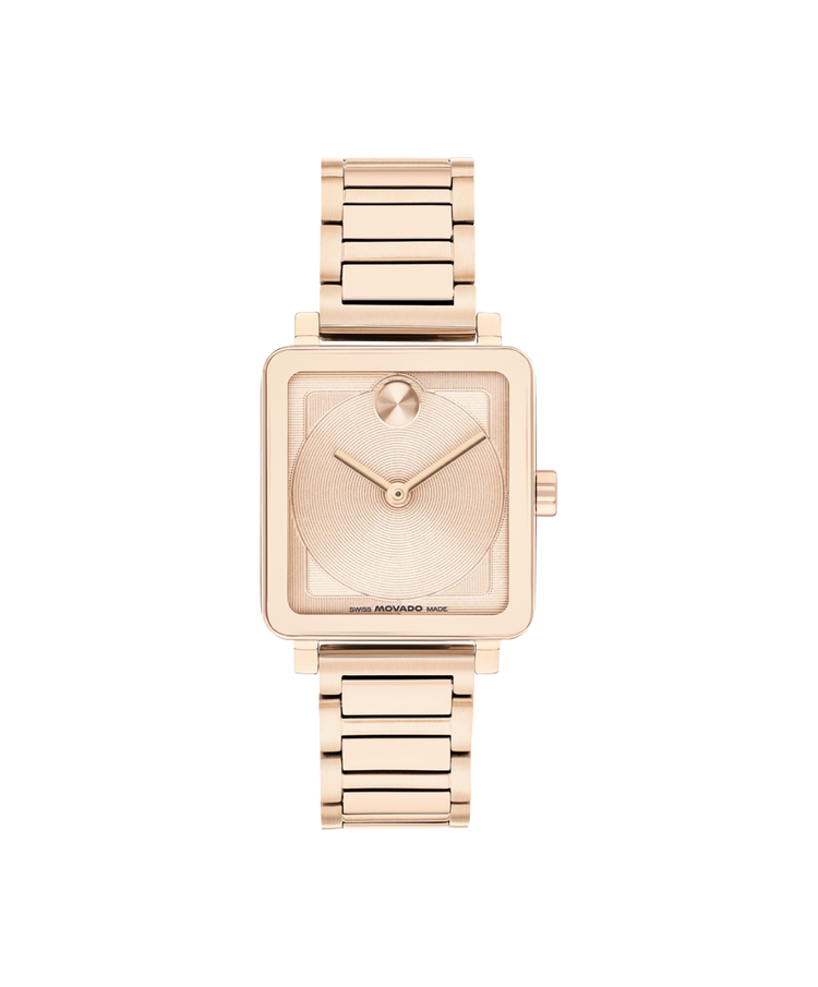 Movado's BOLD Evolution 2.0 with Square Rose Gold-toned Museum Dial