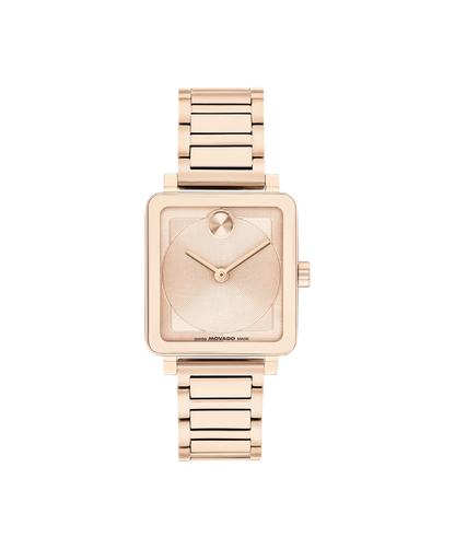 Movado's BOLD Evolution 2.0 with Square Rose Gold-toned Museum Dial