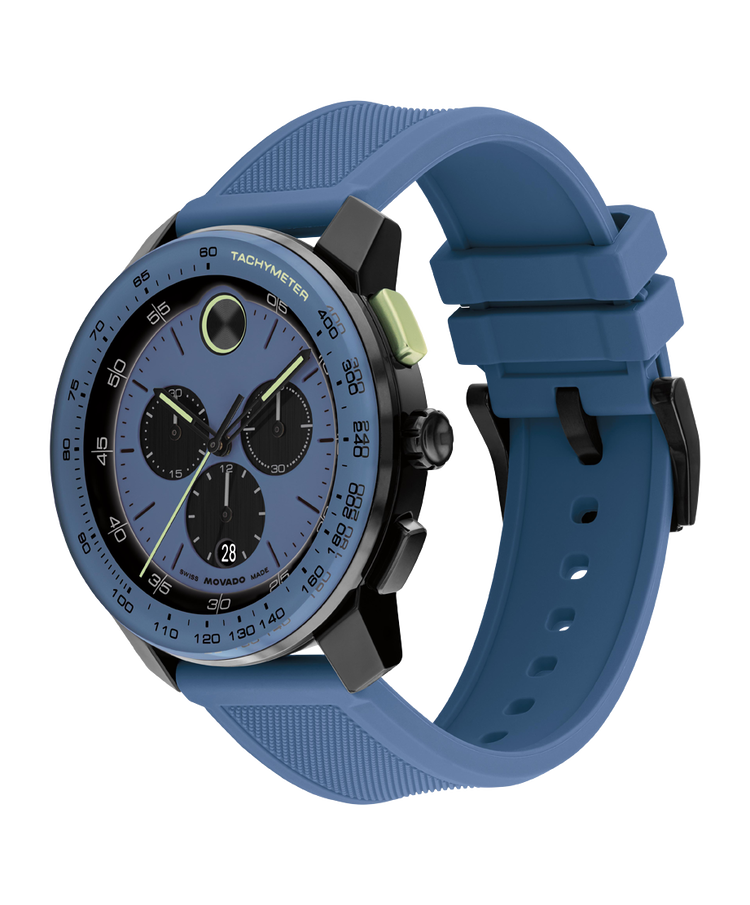Movado's BOLD TR90 with Blue Chronograph Dial