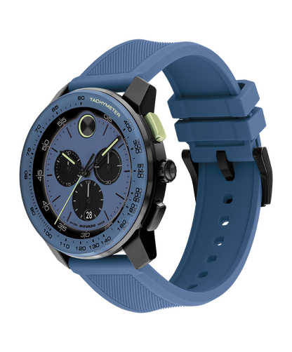 Movado's BOLD TR90 with Blue Chronograph Dial