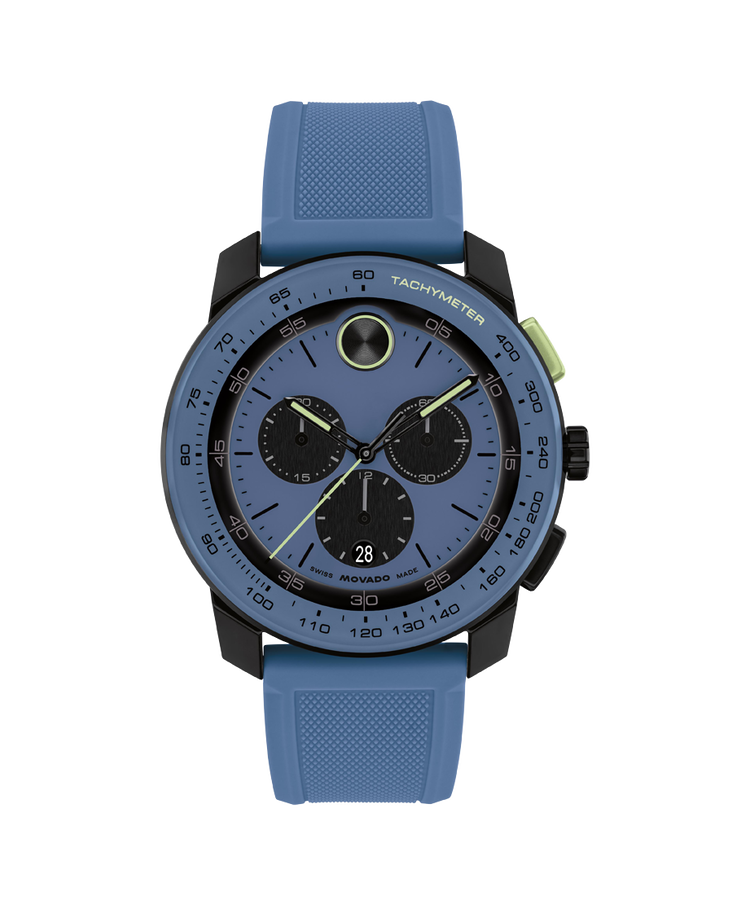Movado's BOLD TR90 with Blue Chronograph Dial