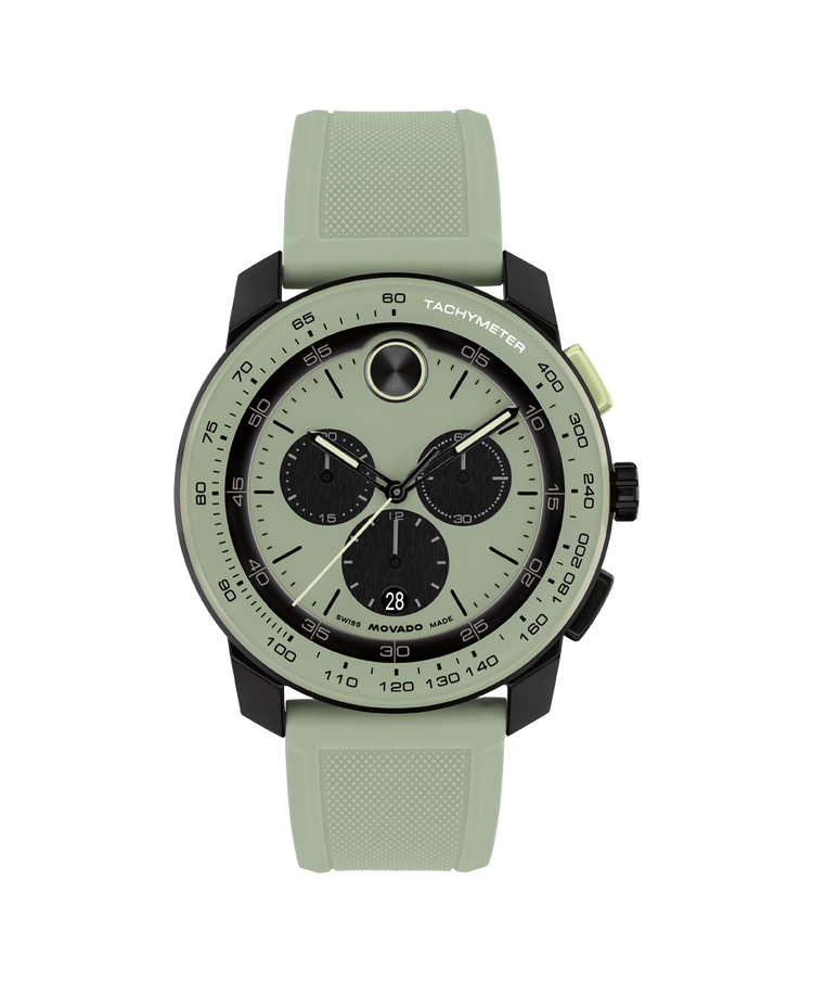 Movado's BOLD TR90 with Green Chronograph Dial